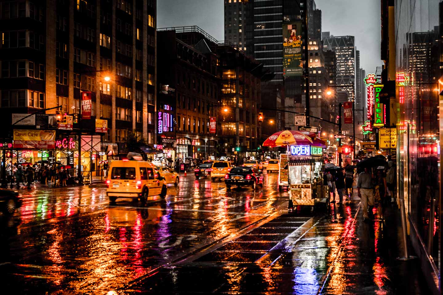 Rainy Night In New York City Ralf Kayser Photographie