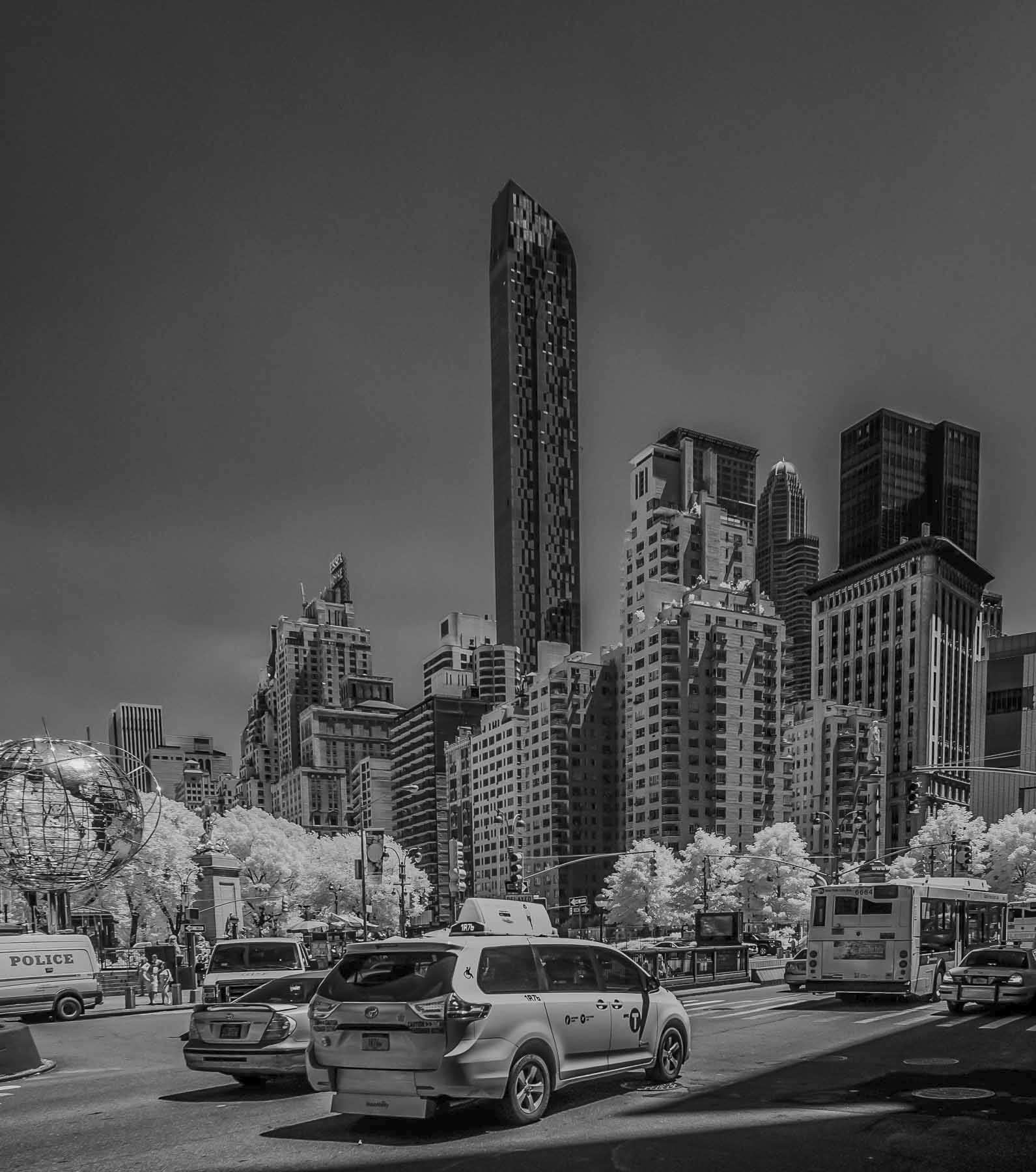 New York City infrared - black & white