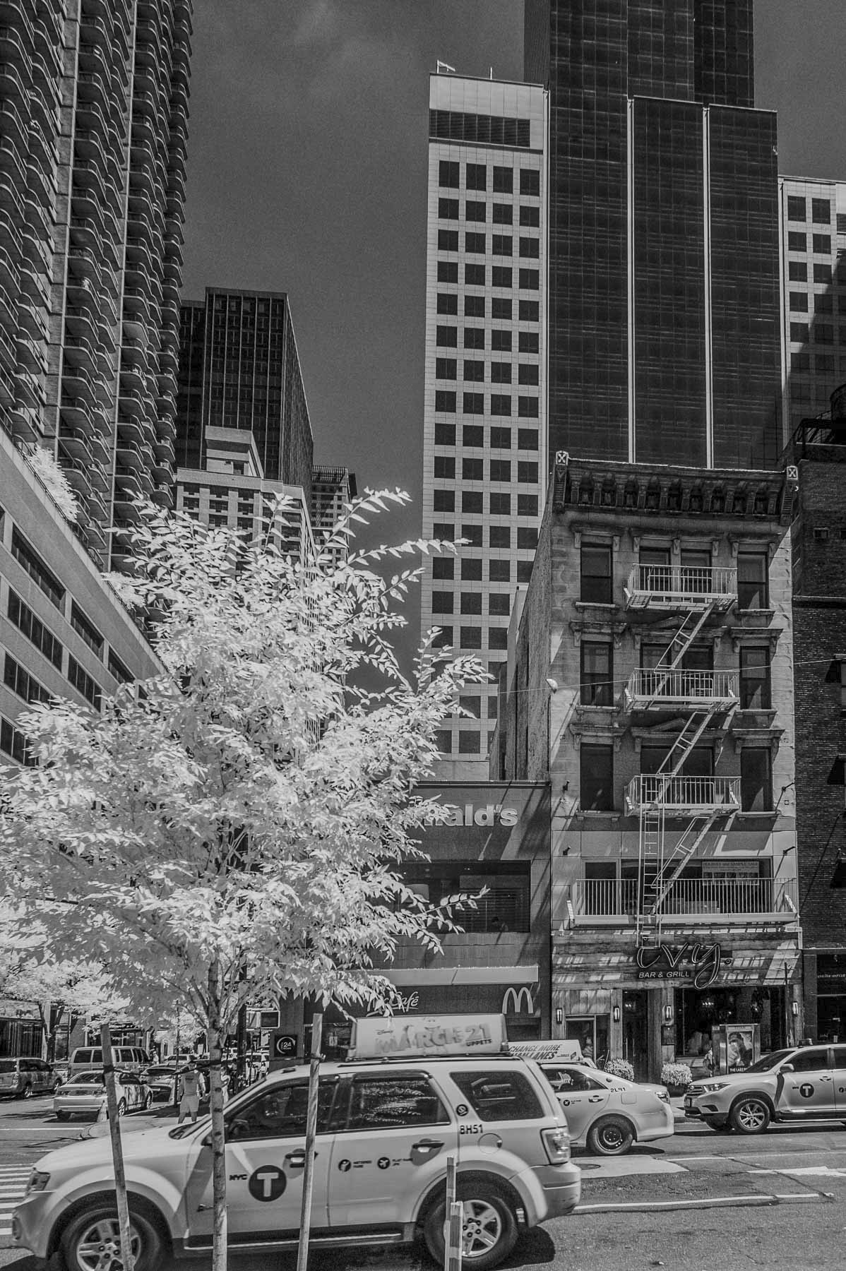 New York City infrared - black & white