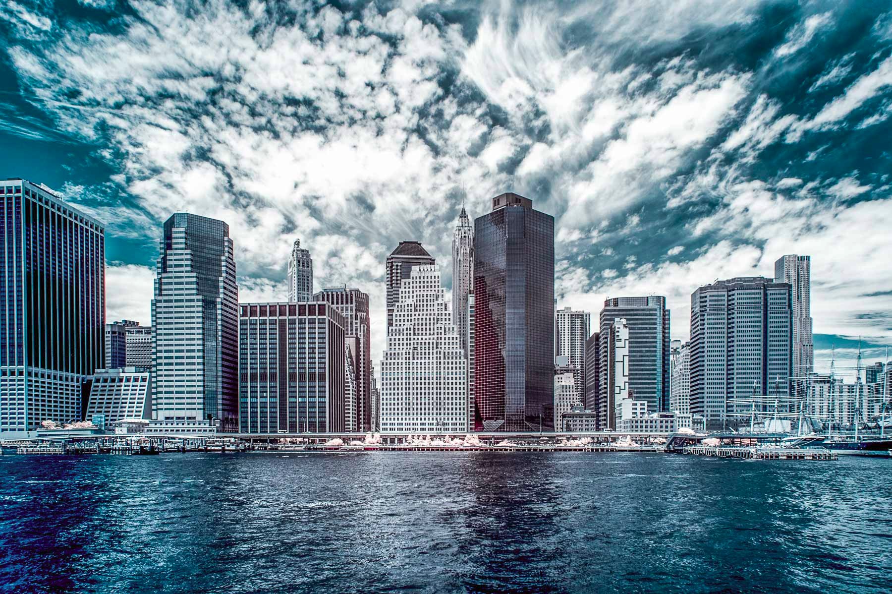 New York City infrared - HDR skyline