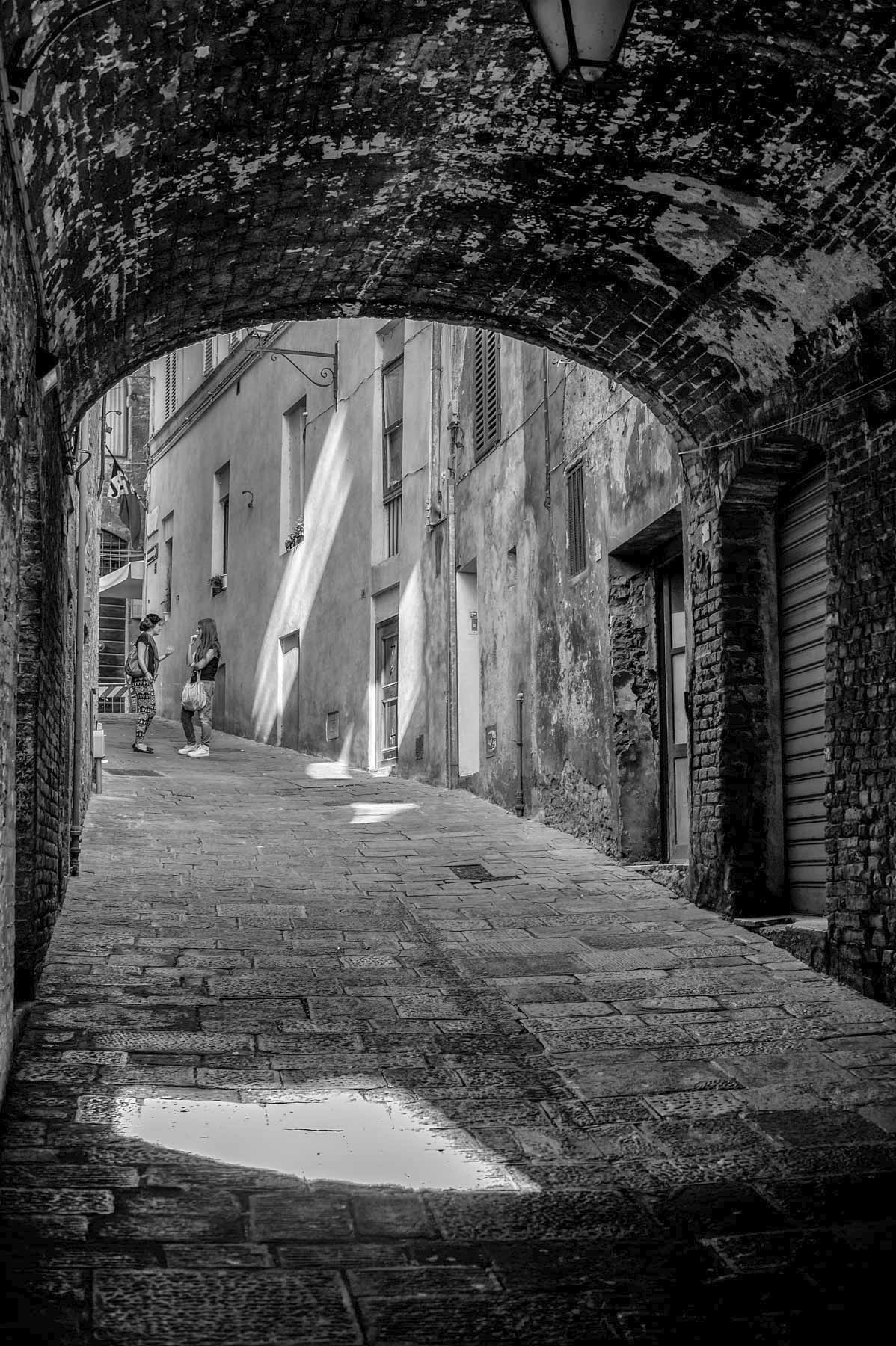 Italy Tuscany black&white Siena