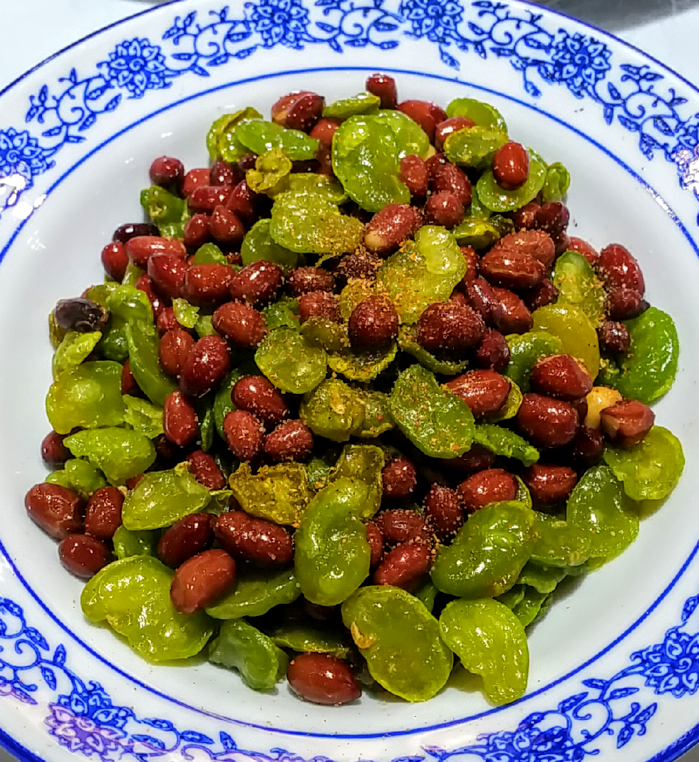 Fried green beans and peanuts Fried green beans and peanuts